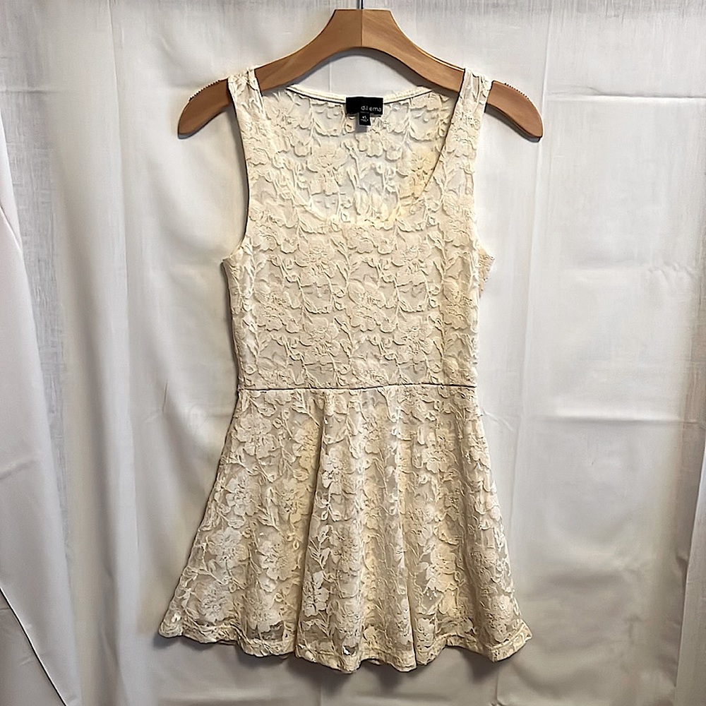 ARITZIA Dilemma Floral Lace Mini Dress // Size XS